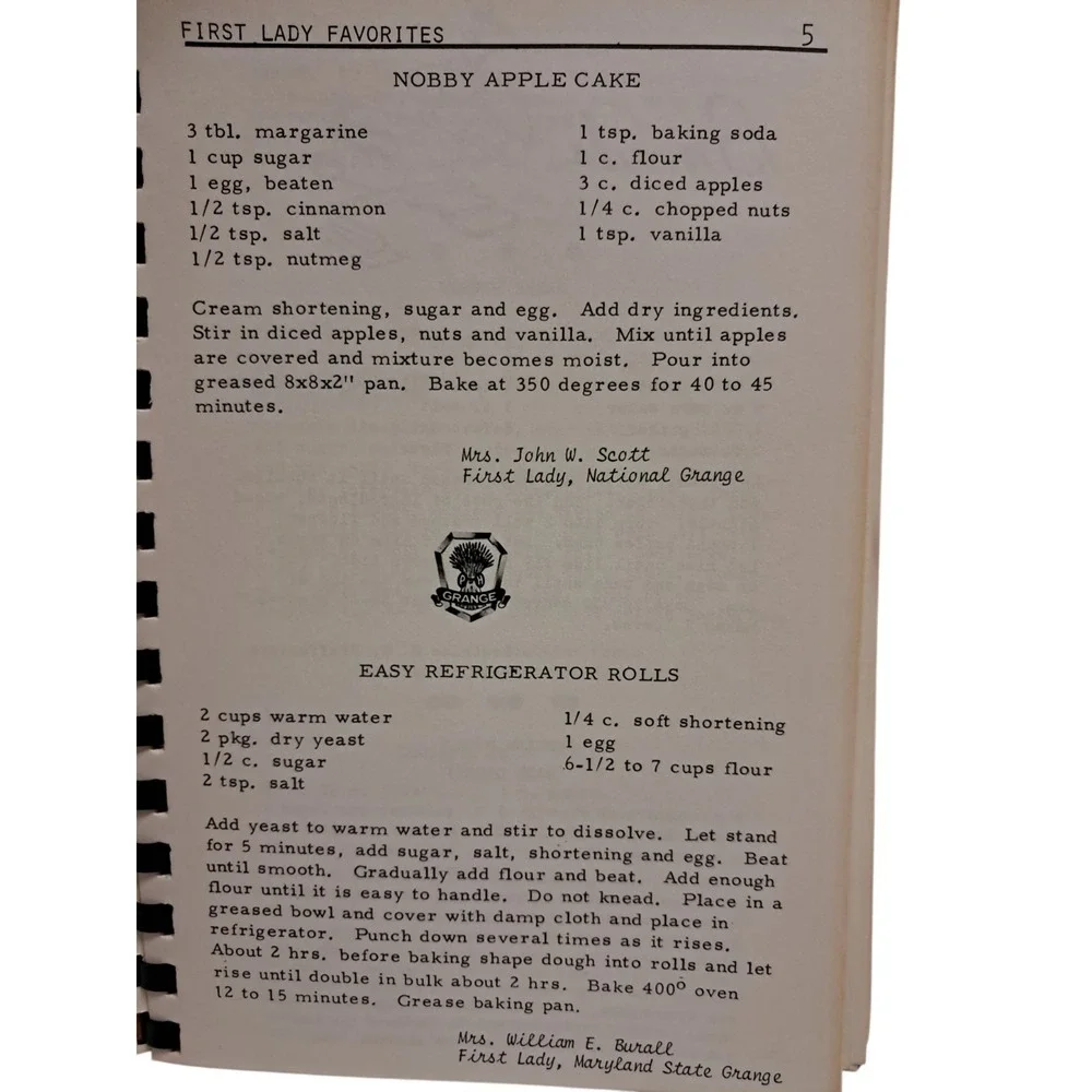 1974 Maryland State‎ Grange Centennial Cookbook